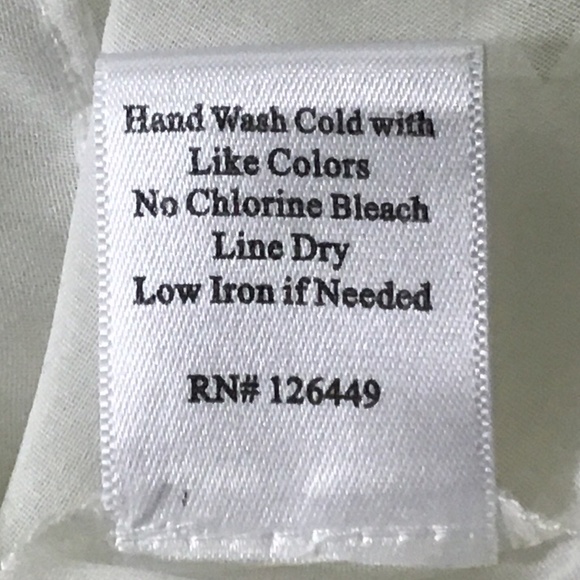 Luciano Dante White Bohemian Style Blouse - Picture 9 of 9